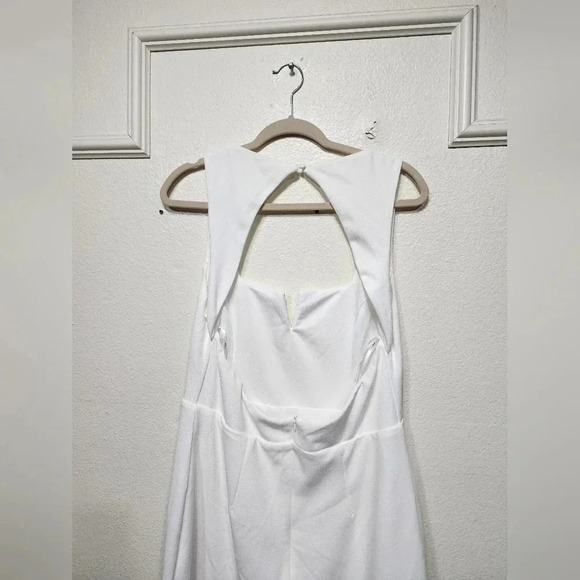 Lulu's Everlasting Promise White Notched Backless Mermaid Maxi Dress Bridal - Picture 11 of 14